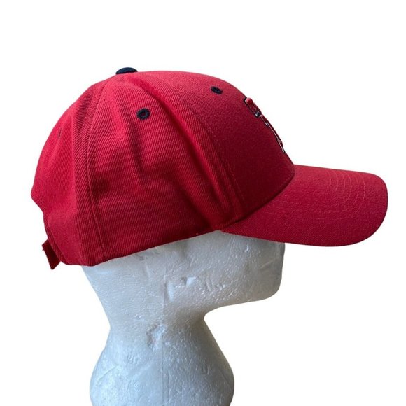 Vtg Texas Tech Red Raiders Hat Big 12 Top of the World Embroidered Red - Picture 4 of 7